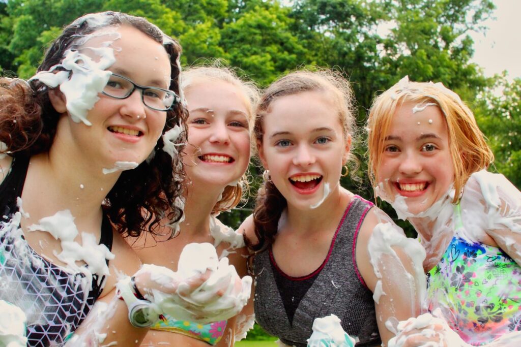 summer camps girls having fun