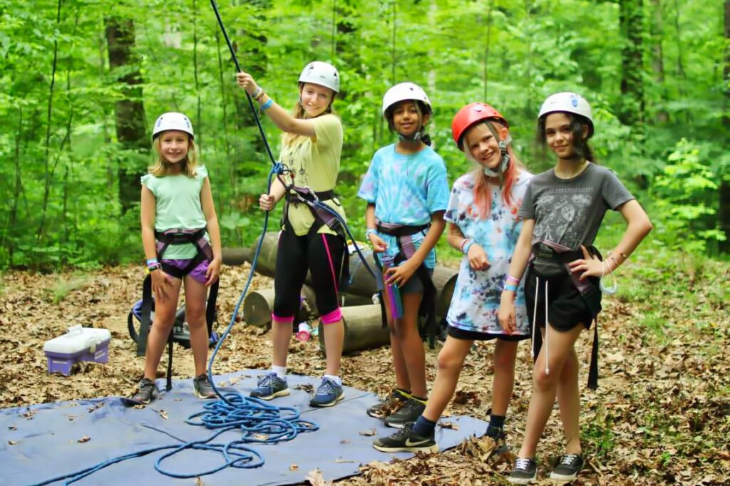 camp climbing girls