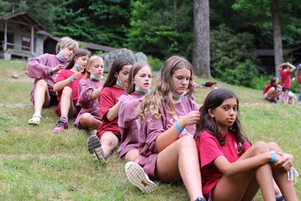 camp girls braid train