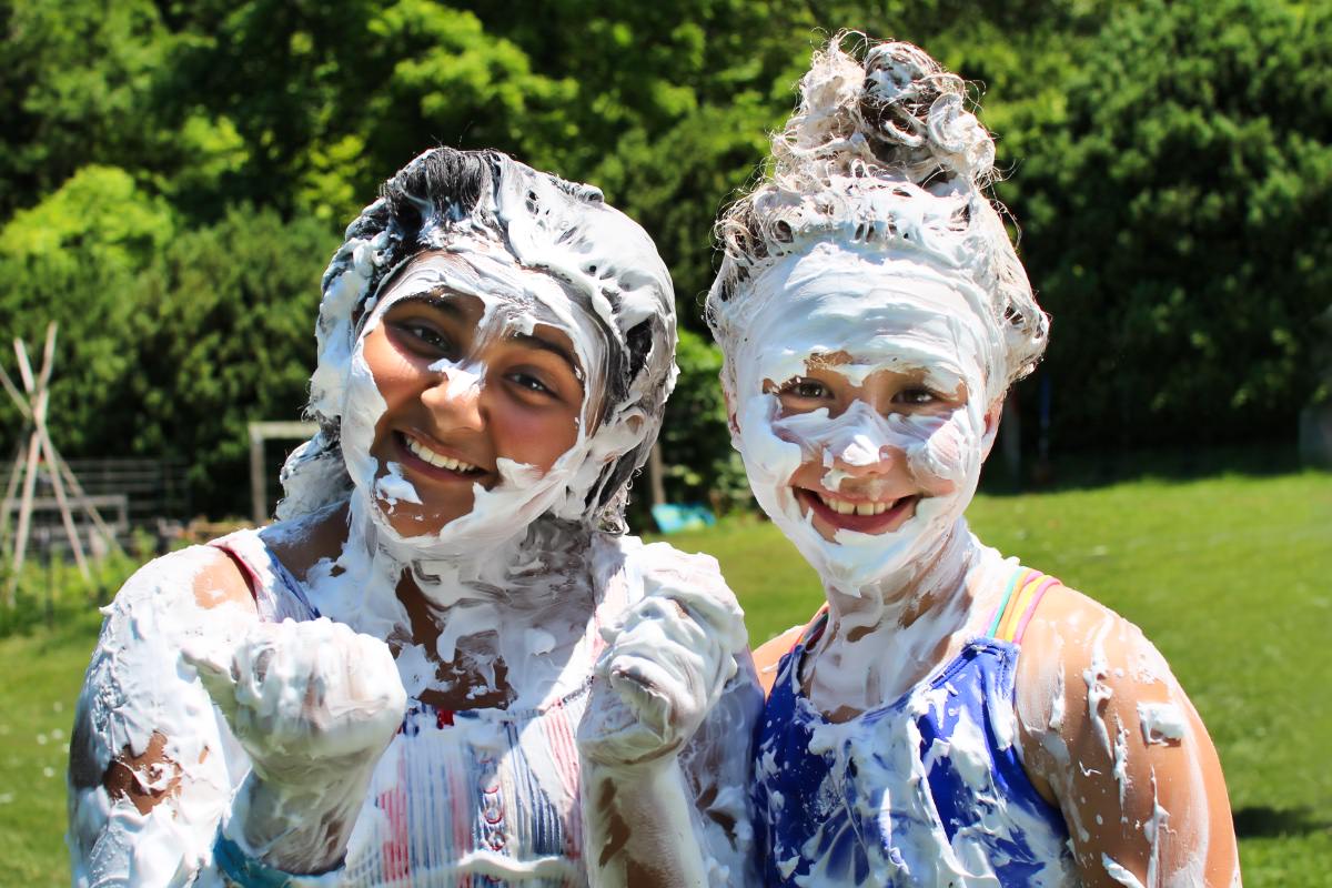 shaving cream girls