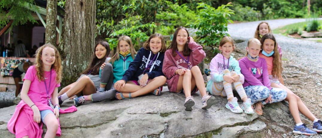 crew of summer camp girls