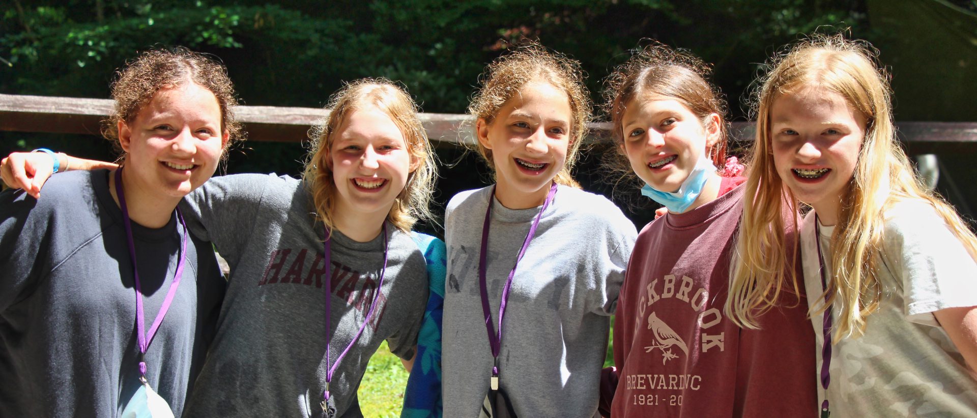 teen girls at sunny camp