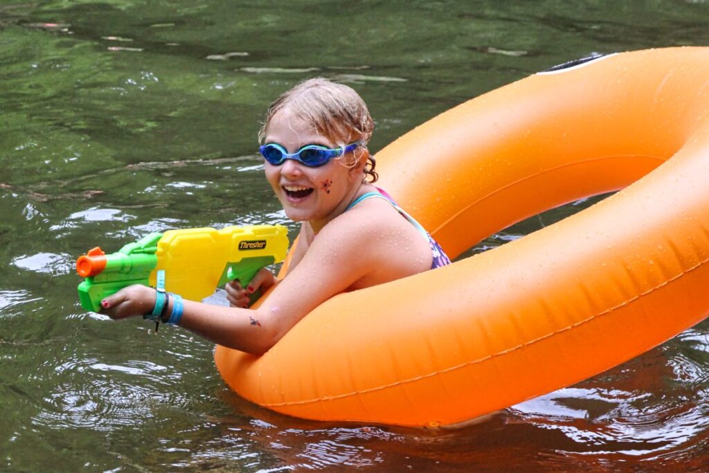 silly lake squirt gun fun