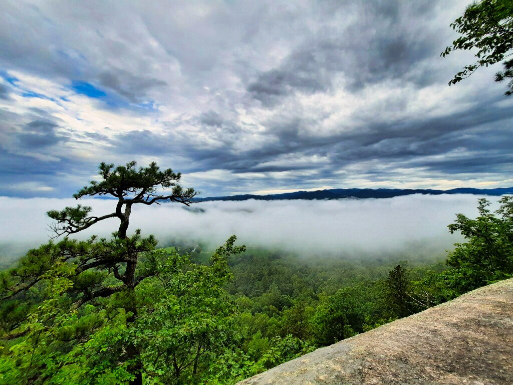 Morning view from Castle Rock NC