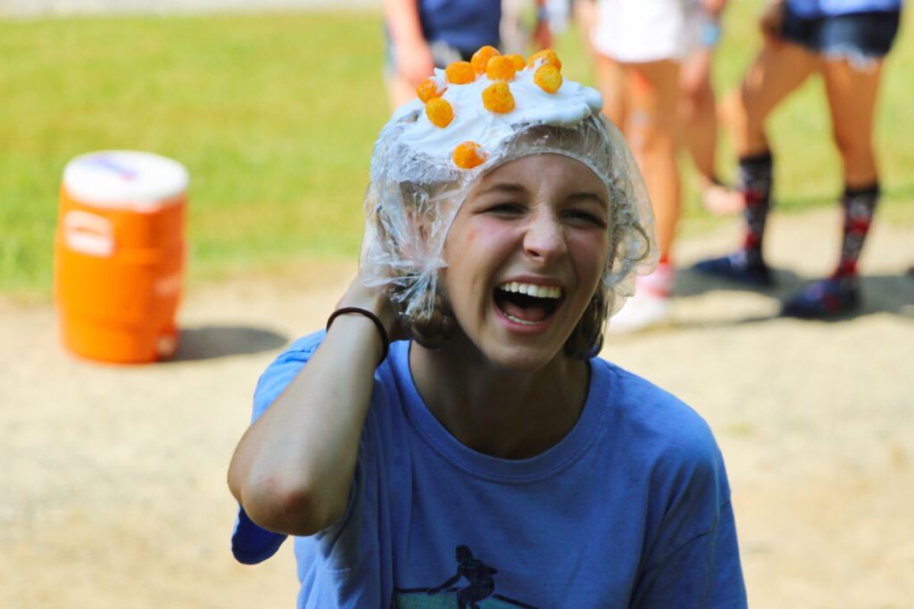 cheese balls on the head game