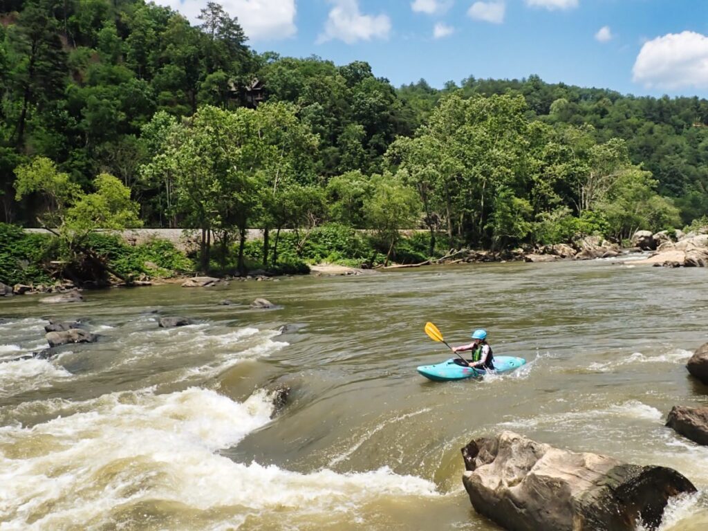 french broad river kayaking