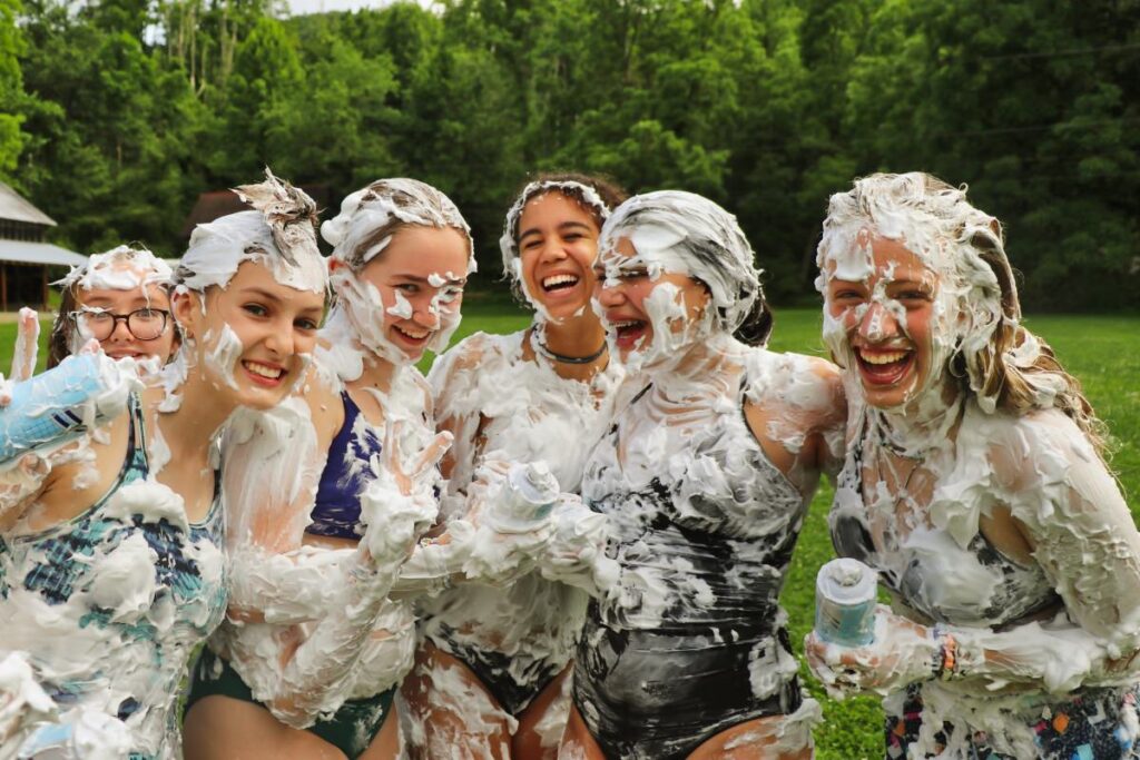 Camp friends shaving cream