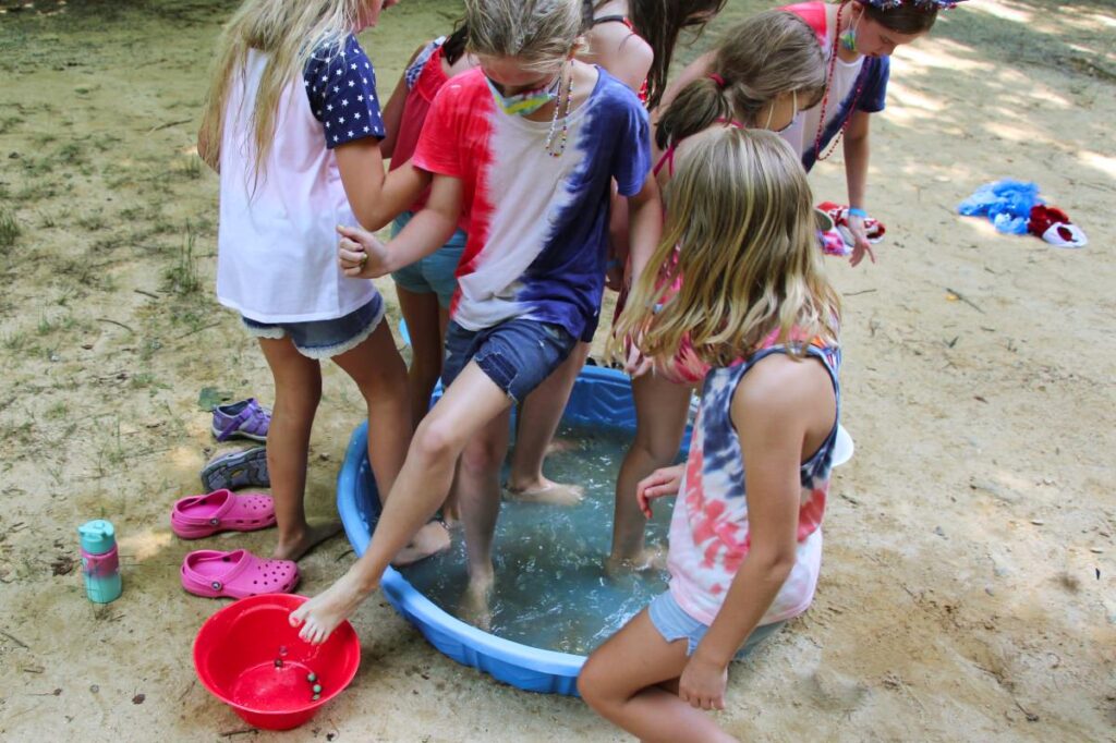 Camp Marble foot game