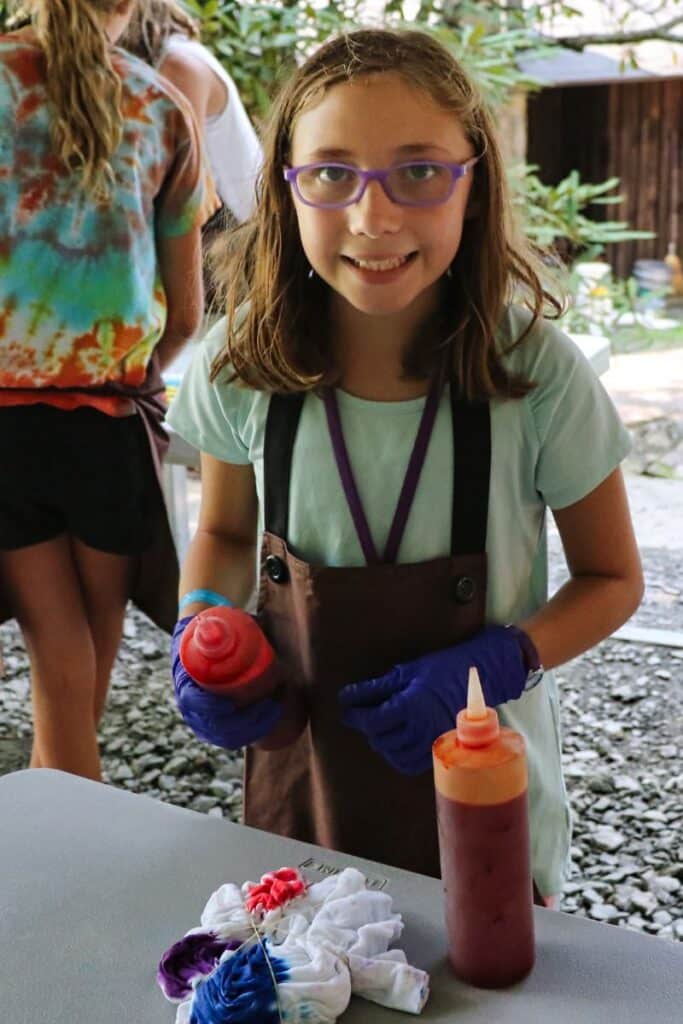 craft dye summer camp child
