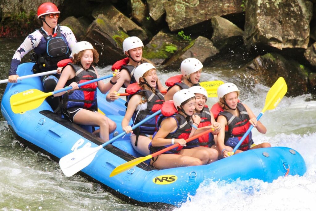 girls only rafting trip