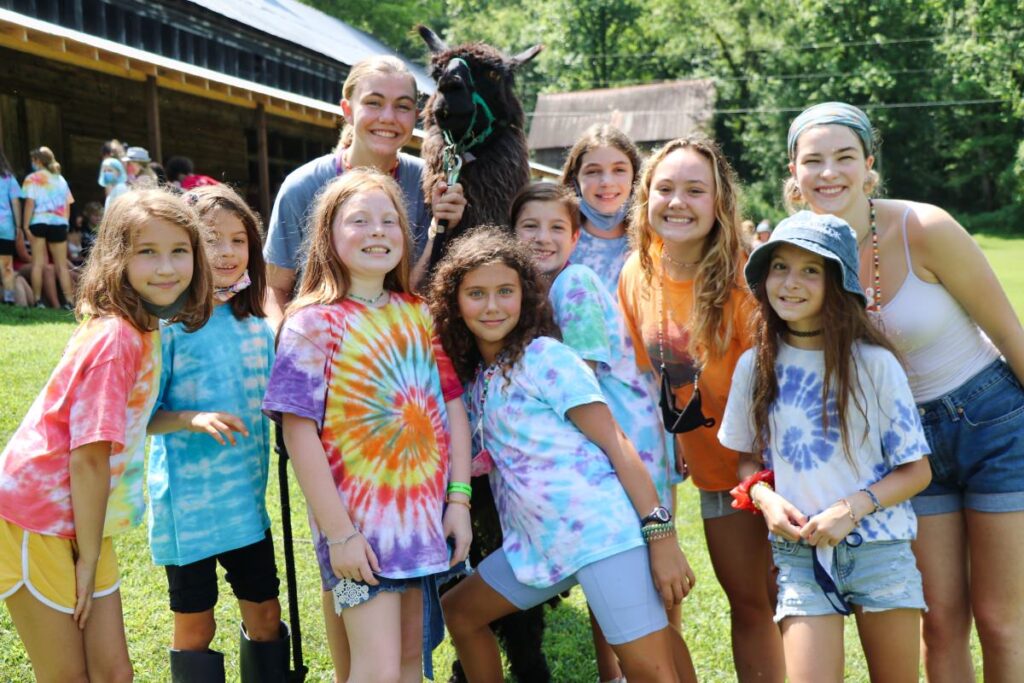 camp girls and lama