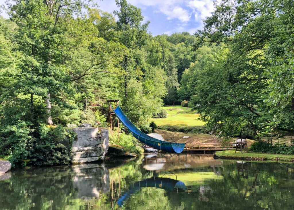 lake-water-slide