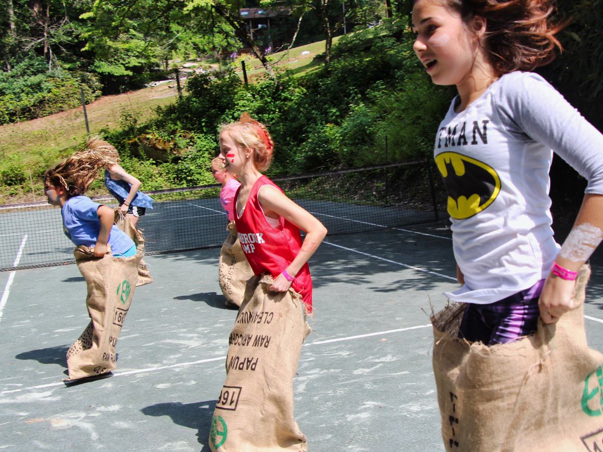 summer camp relay race