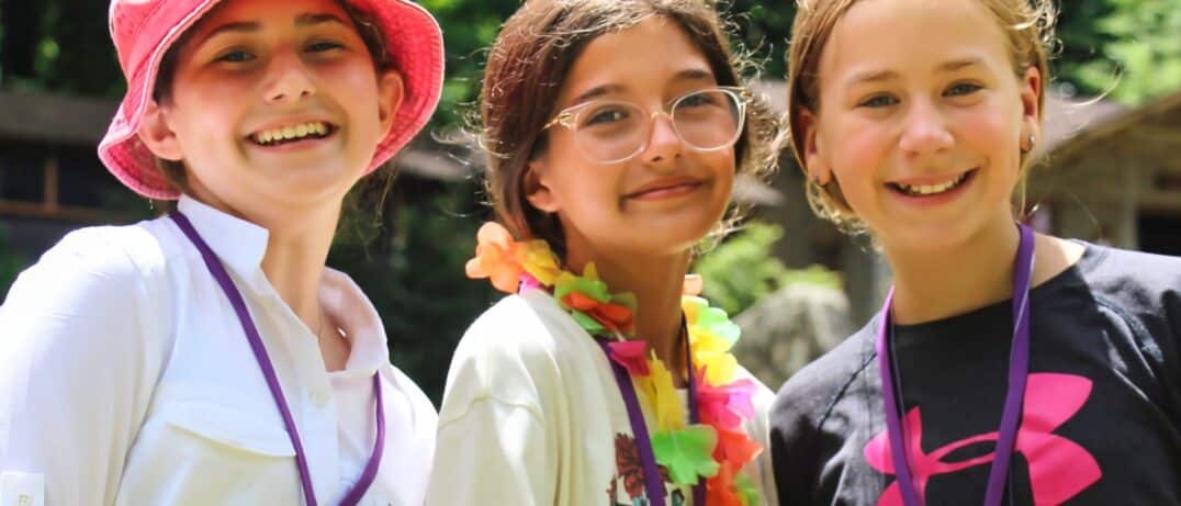 happy healthy camp girls