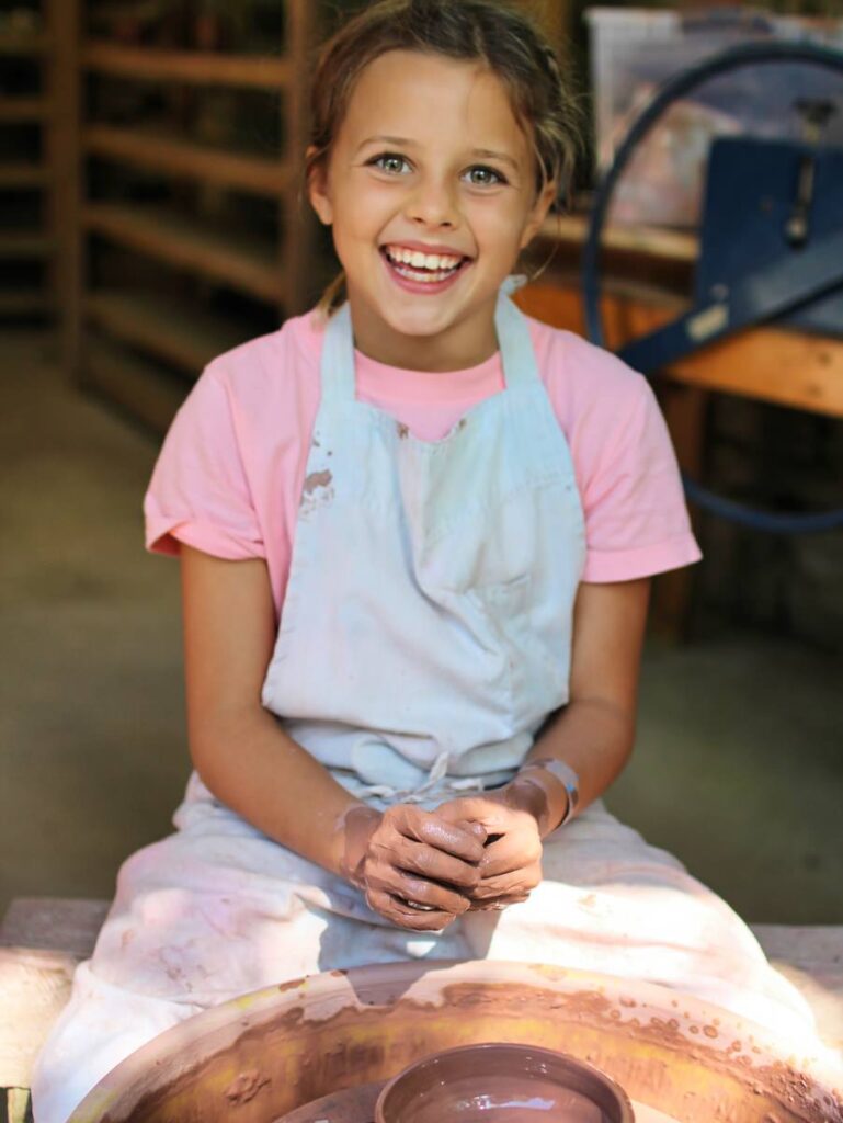 kid camp pottery wheel