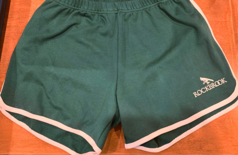 Green camp shorts