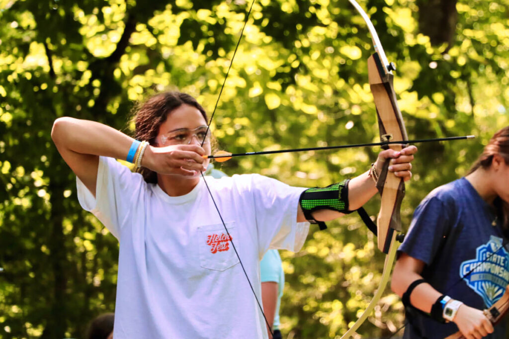 archery camper girl