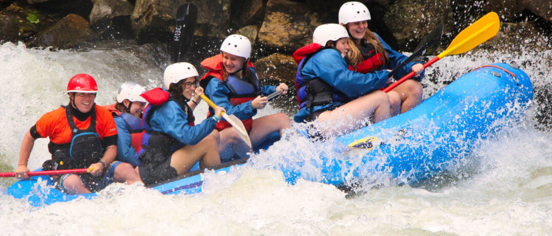 summer camp whitewater rafting