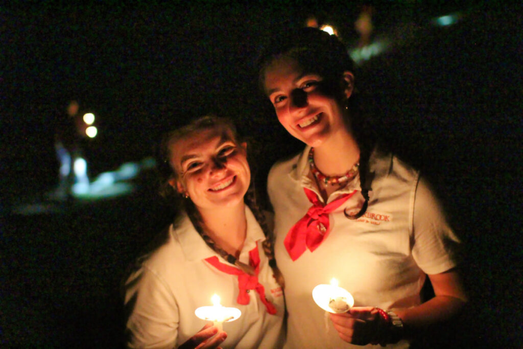 candle ceremony campers