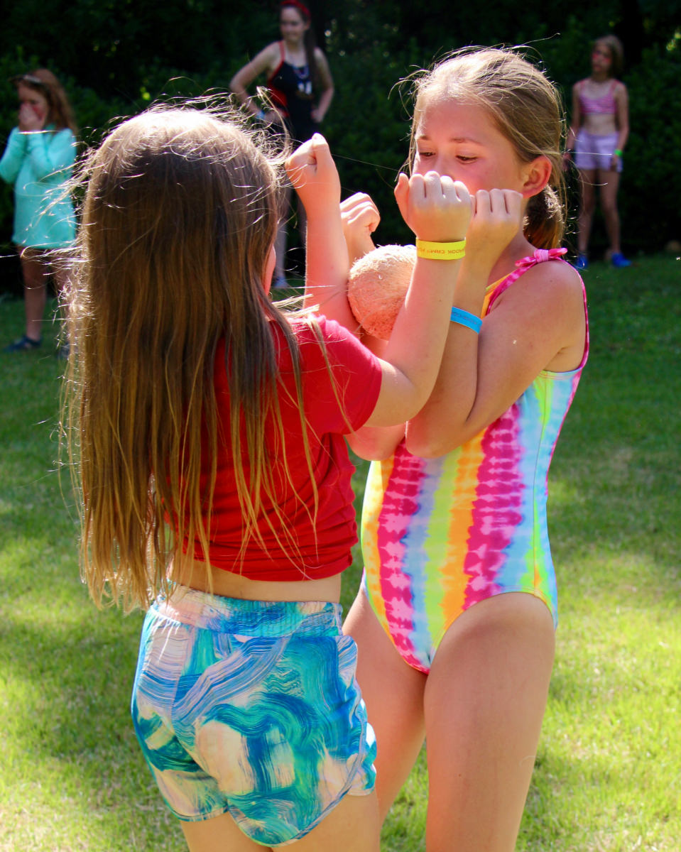 camp coconut relay game