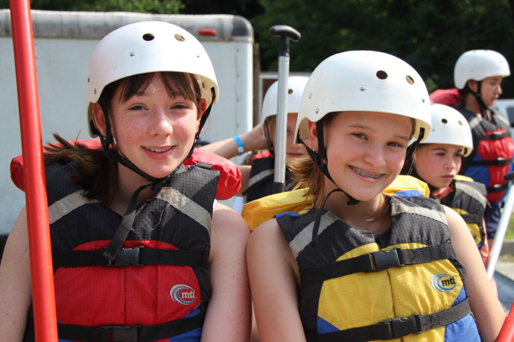 whitewater rafting pair