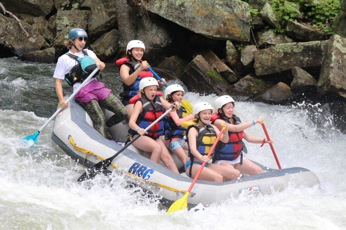 whitewater rafting splash