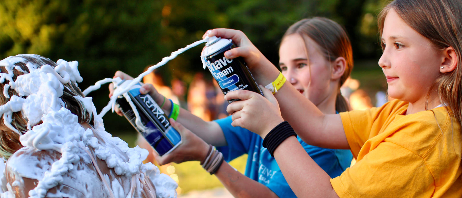 shaving cream girls