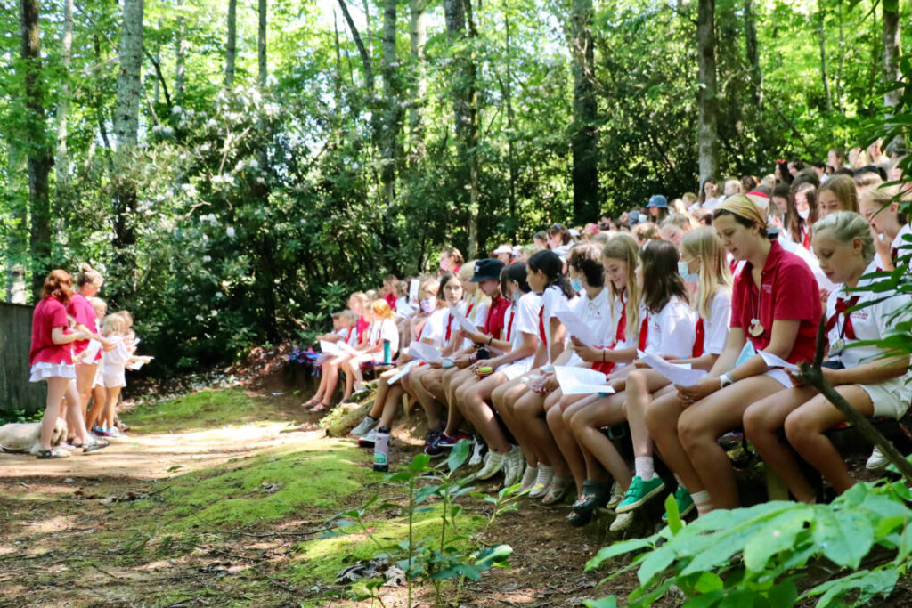 summer camp chapel gathering