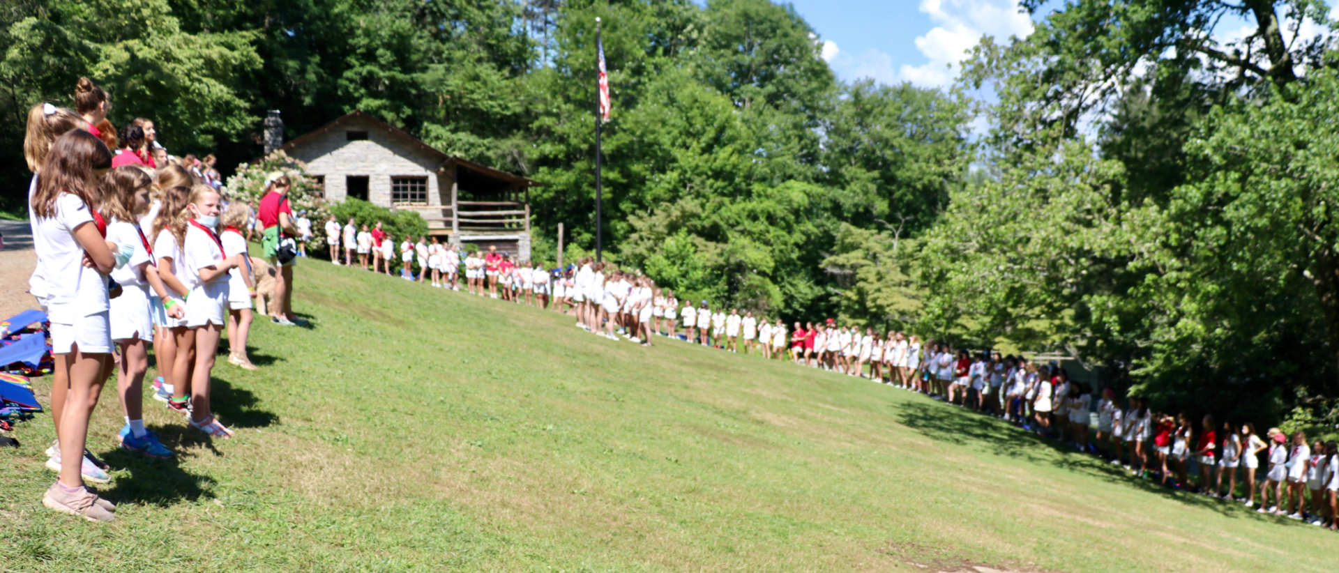 summer camp flag ceremony