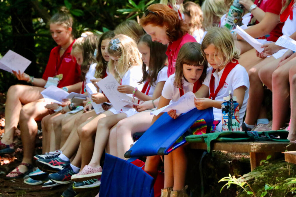 summer camp girls ceremony