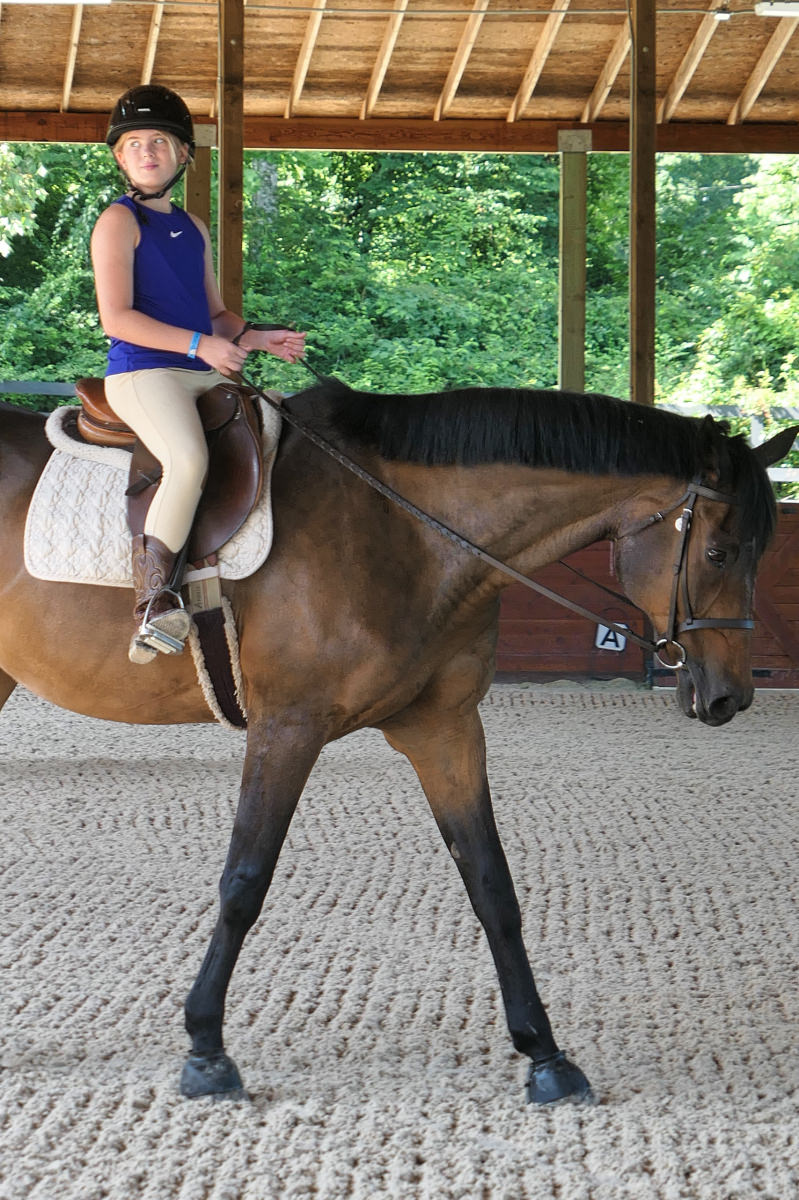 summer camp horse rider