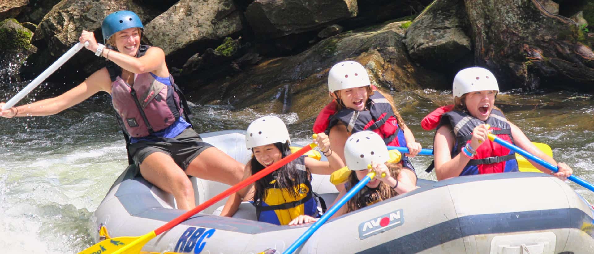 summer camp rafting for girls