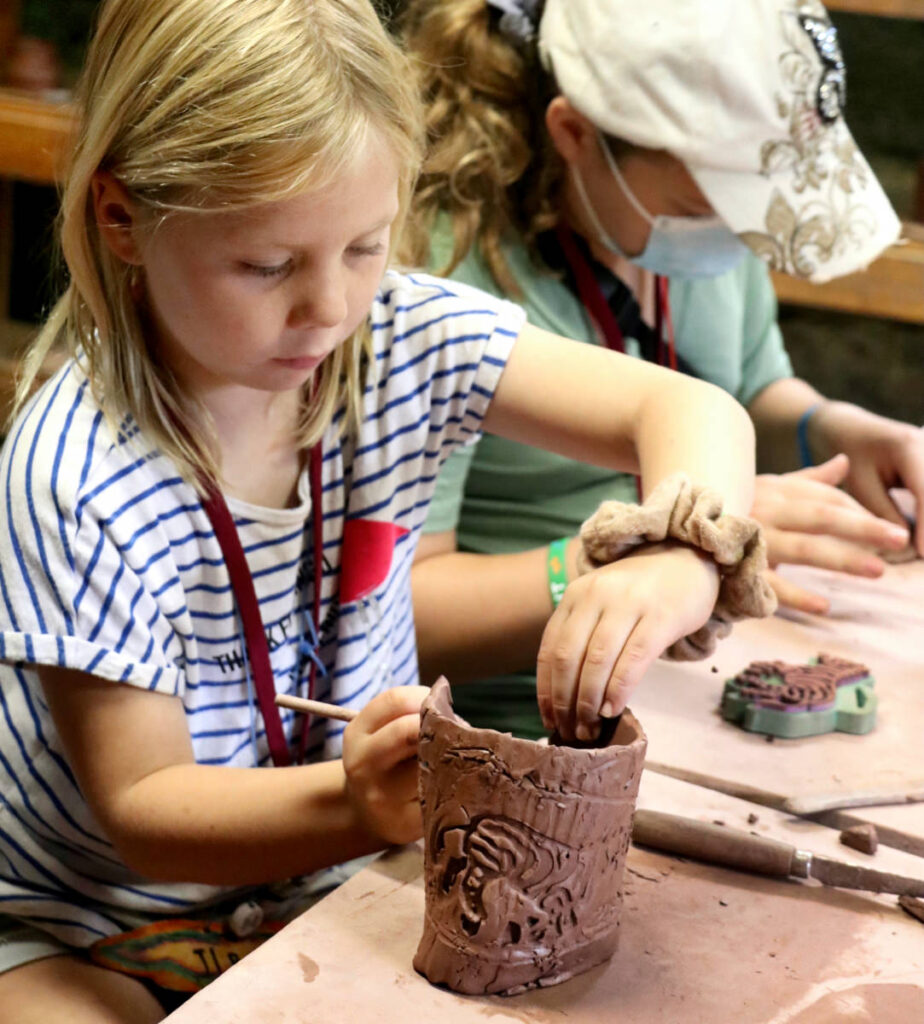 camp ceramics art child
