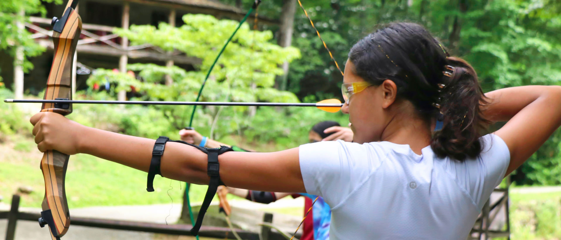 camp girl archery pull
