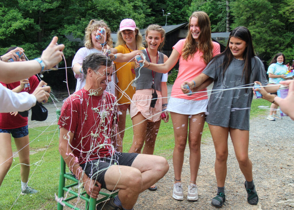 silly string attacking director