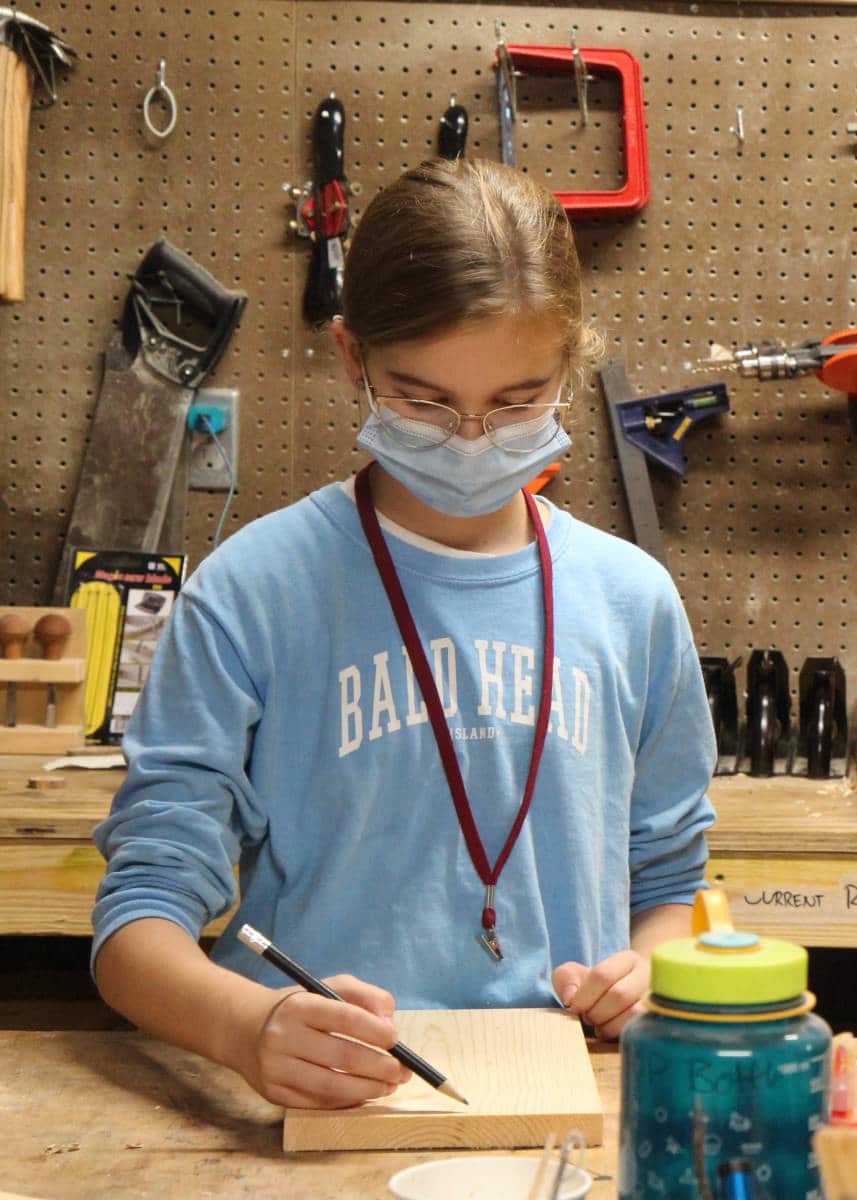 girl woodworker