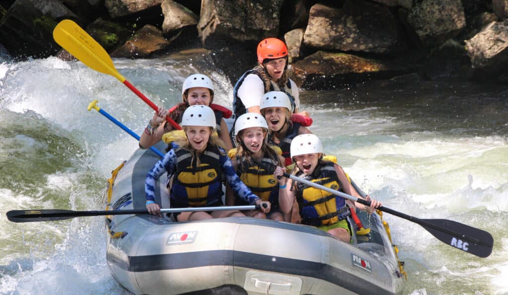 camp rafting splash