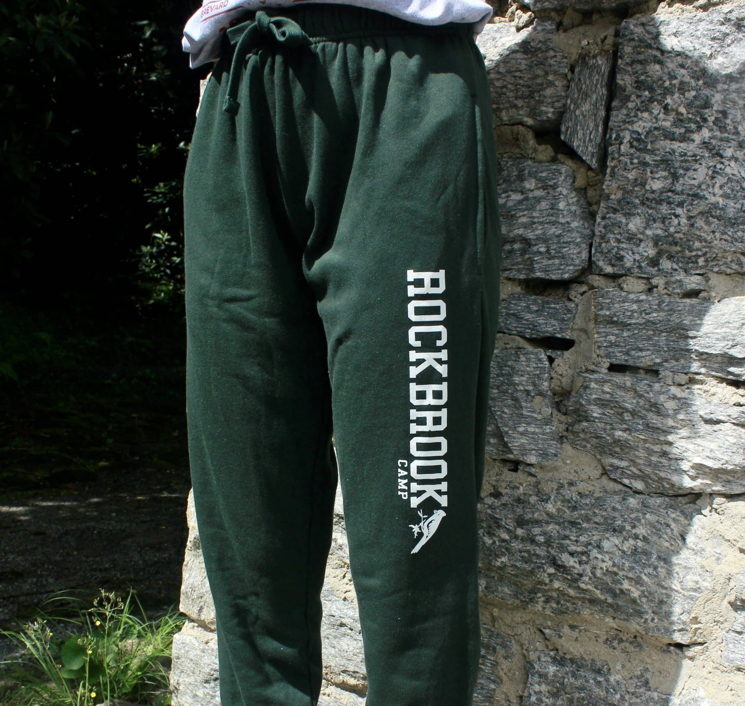 green sweats with rockbrook logo