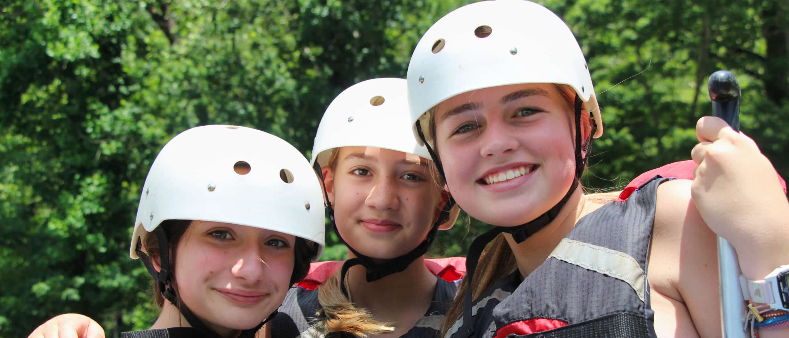 summer camp rafting girls