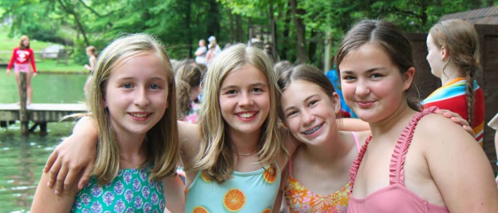 summer camp swimming girls