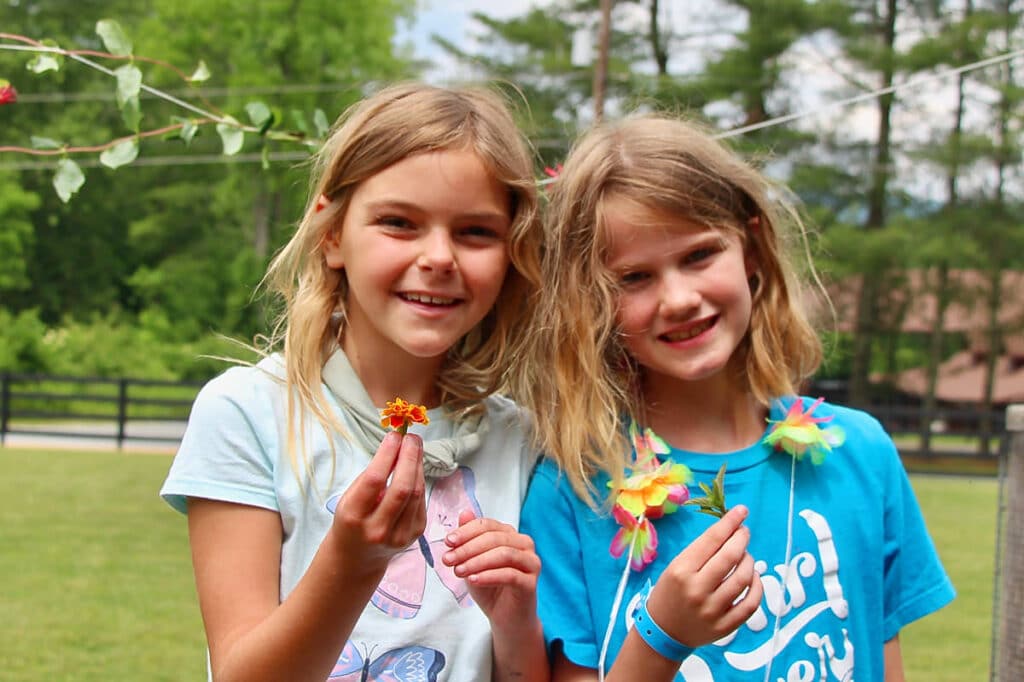 summer camp flower children