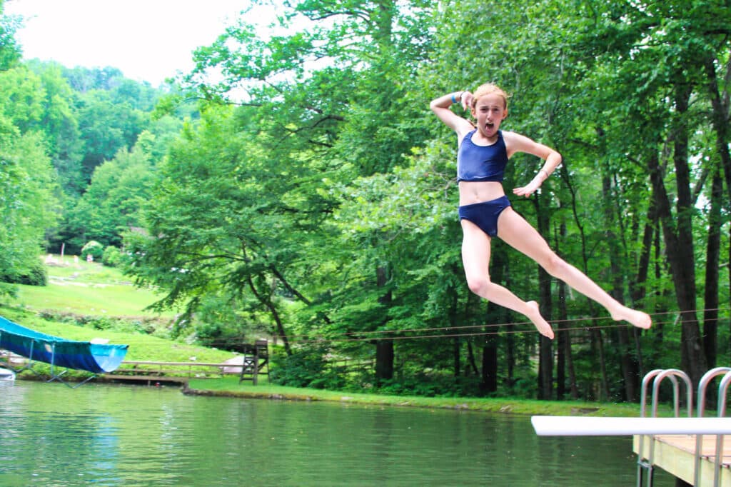 silly lake jump