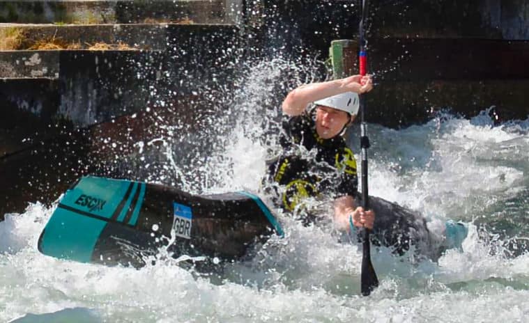 whitewater kayaking racer Katie Pocklington