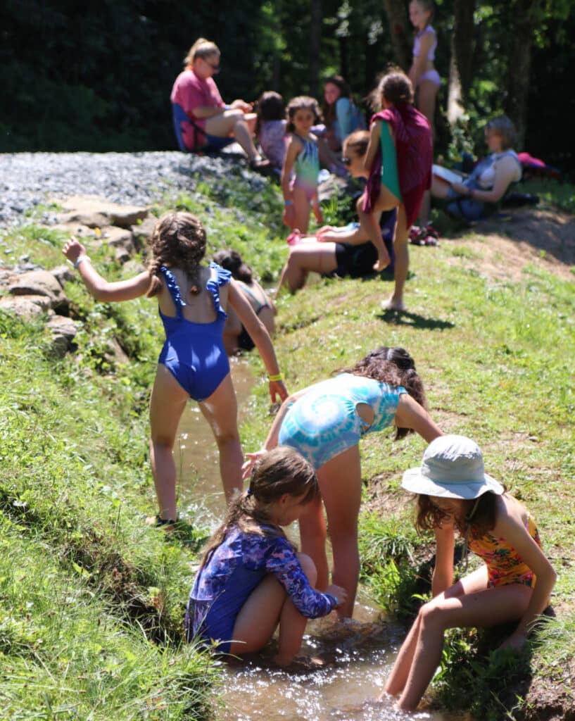 summer camp creek playing