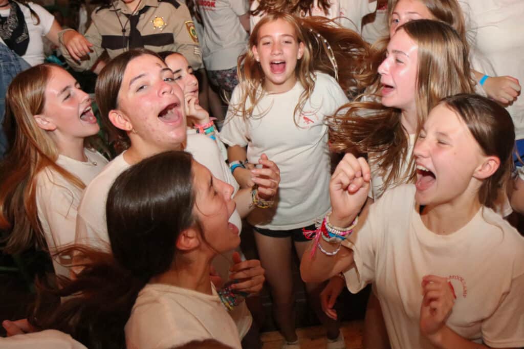 summer camp singing and dancing