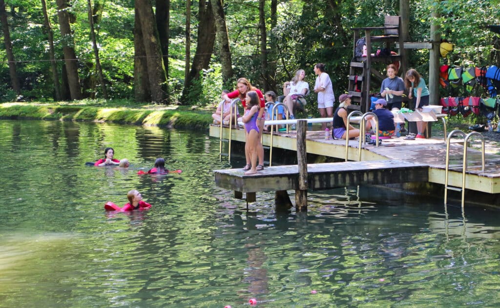 summer camp lake waterfront