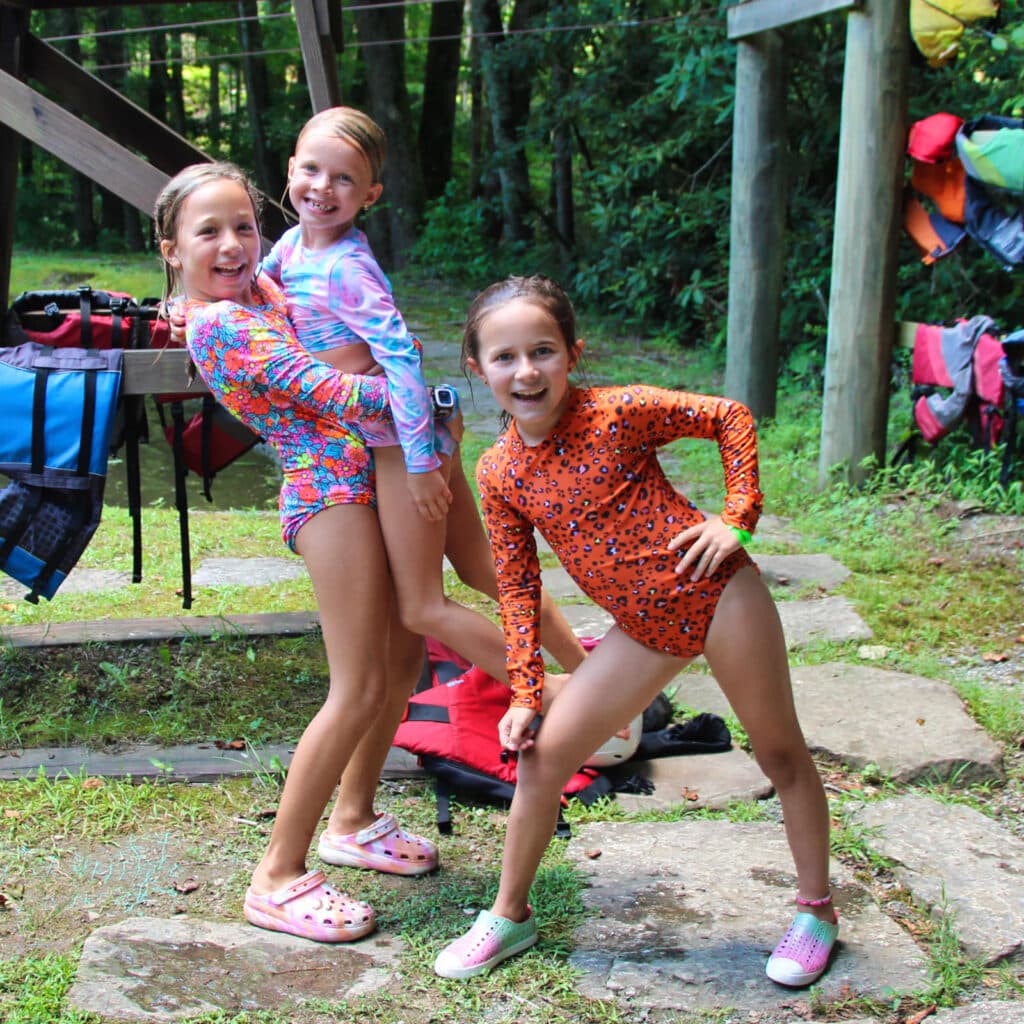 zany camp swim girls