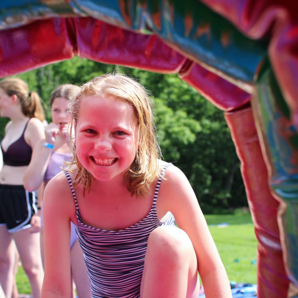 carnival kid at summer camp