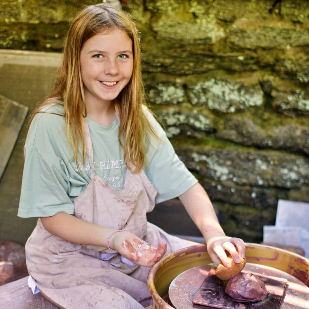 summer camp pottery wheel