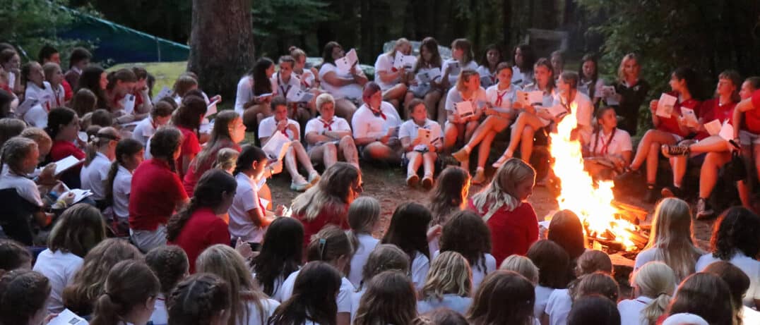 summer camp campfire closing ceremony